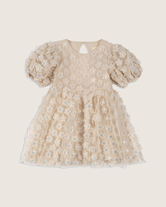 SALLY DRESS - PEARLED IVORY